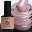 Гель Komilfo PolyGel Beige Glitter 006 бежевий з шиммером, 15 мл