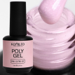 Гель Komilfo PolyGel Pink Glitter 007 ніжно-рожевий пастельний 3 шиммером, 15 мл