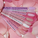 Фото 4 - Гель Komilfo PolyGel Violet Glitter 009 лавандовий з шиммером,15 мл