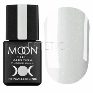 Камуфлирующая база с микроблеском MOON FULL AURORA Shimmer Rubber Base №2003, 8 мл