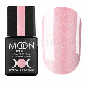 Камуфлююча база з мікроблиском MOON FULL AURORA Shimmer Rubber Base №2005, 8 мл