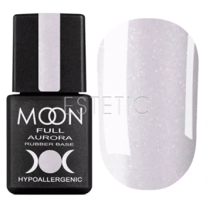 Камуфлююча база з мікроблиском MOON FULL AURORA Shimmer Rubber Base №2007, 8 мл