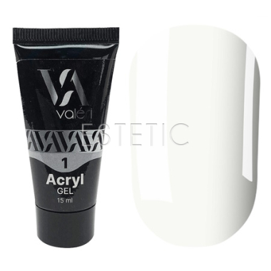 Valeri Acryl Gel №01 - Акригель (молочный), 15 мл