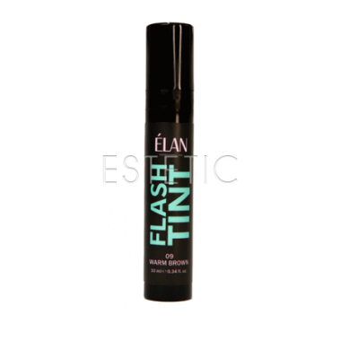 Окклюзивная система окрашивания бровей и ресниц ELAN FLASH TINT 09 warm brown, 10 мл