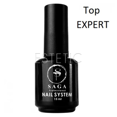 SAGA Professional Top EXPERT - Топ без липкого слоя EXPERT (UV filters), 15 мл