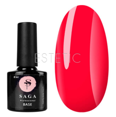 SAGA Professional Tropical Base №01 - Камуфлирующая неоновая база №01 (неоновый красный), 8 мл