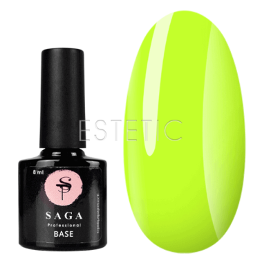 SAGA Professional Tropical Base №06 - Камуфлирующая неоновая база №06 (неоновый салатовый), 8 мл