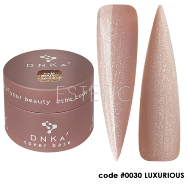 База цветная DNKa Cover Base Cover Base #0030 Luxurious, холодный беж с шиммером, 30 мл