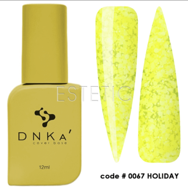 DNKa Cover Base #0067 Holiday - Кольорова база маршмеллоу, жовтий мармелад, 12 мл