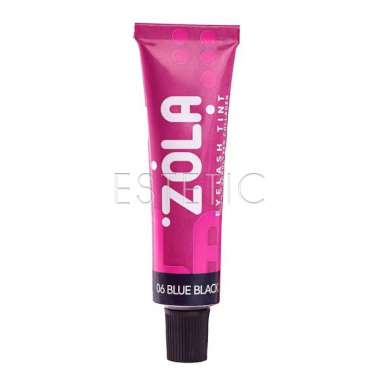Краска для ресниц и бровей ZOLA Eyebrow Tint с коллагеном 06 Blue black (сине-черный), 15 мл