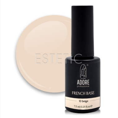 Камуфлююча база ADORE French Base №10 biege, натуральний теплий беж, 7,5 мл
