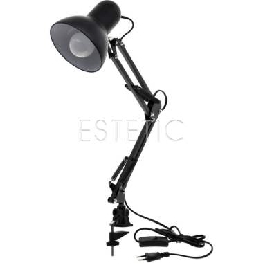 Настільна лампа LED трансформер на затиску DESK Lamp, 110-240V, 40W, чорна