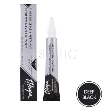 Фарба для брів та вій Thuya Deep Black (глубокий чорний), 14 мл