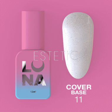 База LUNA Cover Base №11 камуфлирующая, молочная с микроблеском, 13 мл