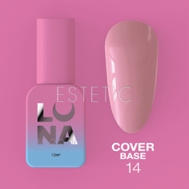 База LUNA Cover Base №14 камуфлююча, нюдовий рожевий, 13 мл