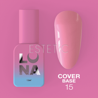 База LUNA Cover Base №15 камуфлирующая, нежно-розовый, 13 мл