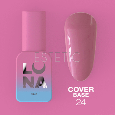 База LUNA Cover Base №24 камуфлююча, рожевий нюд, 13 мл