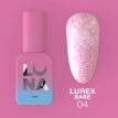 База LUNA Lurex Base №04 светоотражающая, светло-сиреневый перламутр, 13 мл
