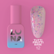 База Luna Tutti Frutti Base №12 холодна молочно-рожева з різнокольоровими крапочками, 13 мл