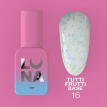 База Luna Tutti Frutti Base №16 молочно-кремовая с разноцветными точечками, 13 мл