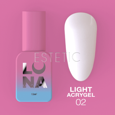 Жидкий гель Luna Light Acrygel №2 белый, 13 мл