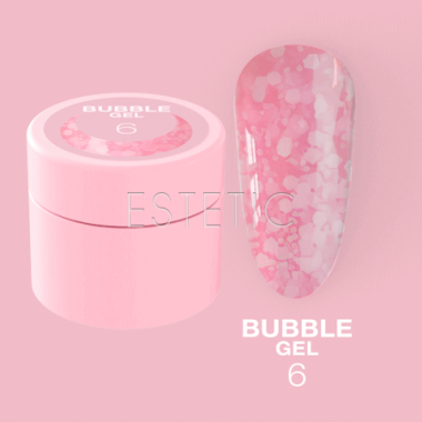 Гель Luna Bubble Gel №06 бело-розовый мармелад, 5 мл