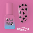 Топ LUNA Top Romantic Black с черными сердечками без липкого слоя, 13 мл