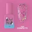 Топ LUNA Top Confetti с разноцветными мелкими конфети, без липкого слоя, 13 мл