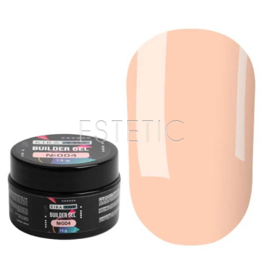 Гель для нарощування Kira Nails Builder Gel 004 конструюючий, ніжний персик, 15 г
