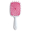 Щетка для волос Janeke Superbrush SMALL оригинал, белая с малиной