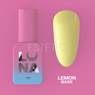 База LUNA Base Lemon кольорова, лимонна, 13 мл