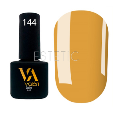 Гель-лак Valeri №144 насыщенный медовый желтый, 6 мл