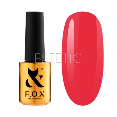 Гель-лак F.O.X Spectrum 143 hot pink, неоновый ярко-розовый коралл