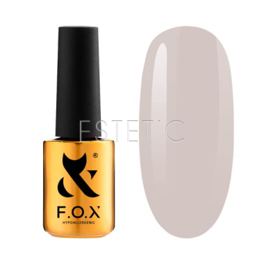 Гель-лак F.O.X Spectrum 153 mauve mist, біло-бежевий слонової кістки, 7 мл