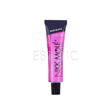 Фарба для брів і вій NIKK MOLE Blue-Black іссиня-чорна, 15 мл