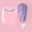 Гель блискітки LUNA Nixie Gel №2 для дизайна, лиловый, 5 мл