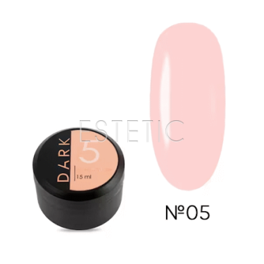 Рідкий гель DARK Medium Gel №05 теплий молочний натурально-рожевий, 15 мл
