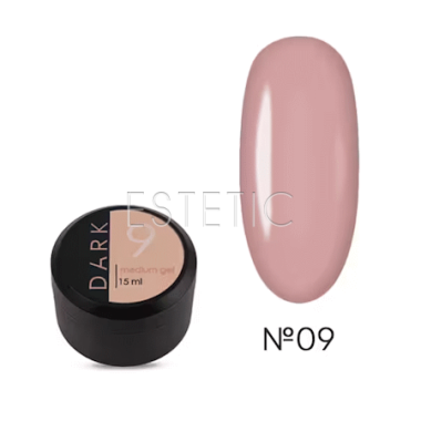 Жидкий гель DARK Medium Gel №09 натуральный беж, 15 мл