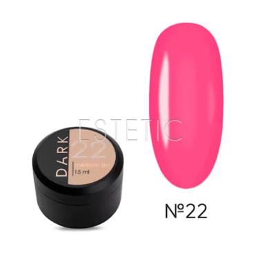 Рідкий гель DARK Medium Gel №22 малиново-рожевий, 15 мл