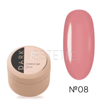 Рідкий гель DARK Medium Gel №08 рожевий нюд холодний, 30 мл