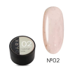 Рідкий гель DARK Medium Potal Gel №02 молочно-рожевий з рожевою поталлю, 15 мл