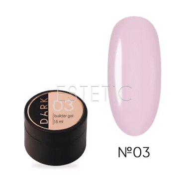 Гель DARK Builder Gel №03 моделюючий, рожево-ліловий зефірний,15 мл