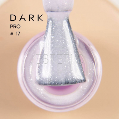 База DARK PRO base 17 камуфлирующая бело-розовый холодный с глитером, 15 мл