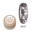 Гель-лак Dark Star Gel Polish 07 с серебристыми блестками и голубым сиянием, 5 г
