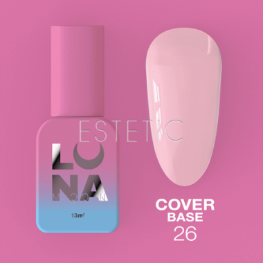 База LUNA Cover Base №26 камуфлююча, рожево-молочна, 13 мл