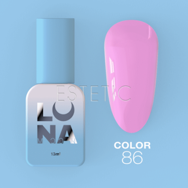Гель-лак LUNA Color № 86 світло-рожевий зефірний холодний, 13 мл