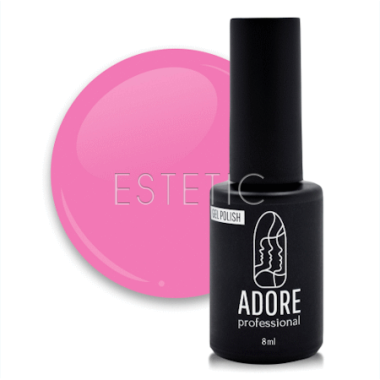 Гель-лак ADORE Gel Polish №417 pussy, светло-розовый барби, 8 мл