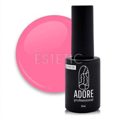 Гель-лак ADORE Gel Polish №309 jellyfish, розовый барби, 8 мл