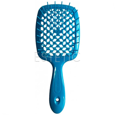 Щетка для волос Janeke Superbrush оригинал, голубовато-синий неон