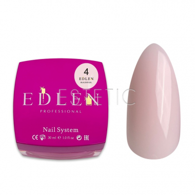 Гель для наращивания EDLEN Builder gel №04 молочно-розовый холодный, 30 мл
